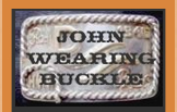 John Wayne Red River D Brand Brass Belt Buckle – Western Movie Collectible
